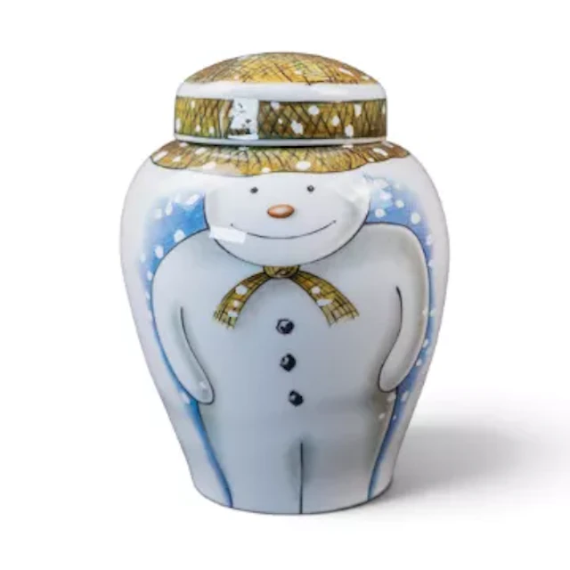 Royal Doulton Snowman series Ginger Jar & Cover, h.18cm.
