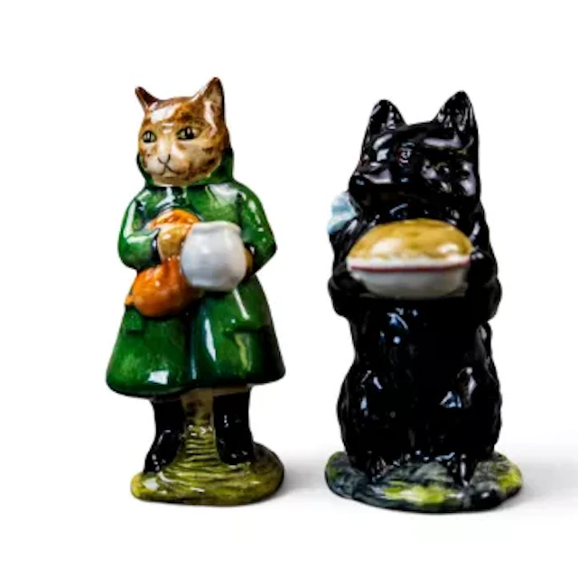 Beswick Beatrix Potter figures Duchess with Pie and Simpkin both BP3B. (2)