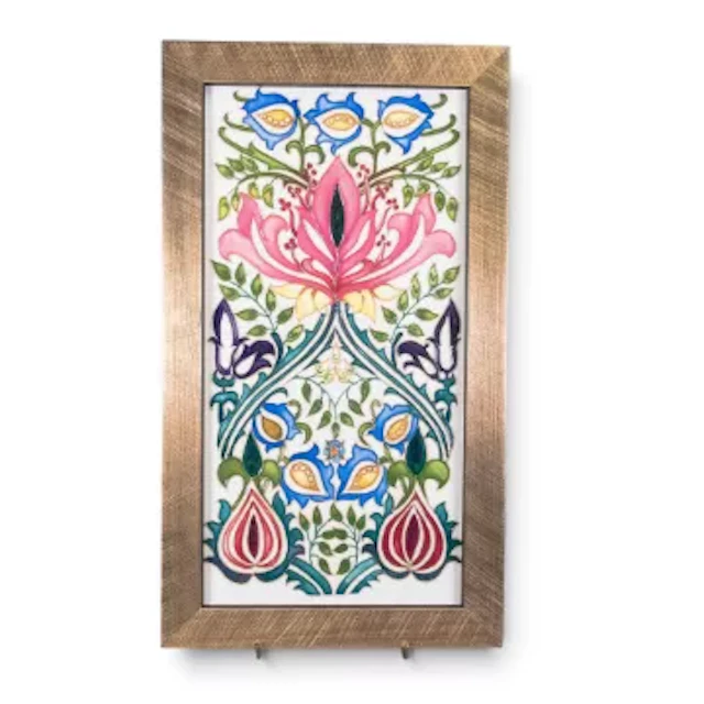 Moorcroft Persian Plaque PLQ20, No 12. Signed by designer Emma Bossons