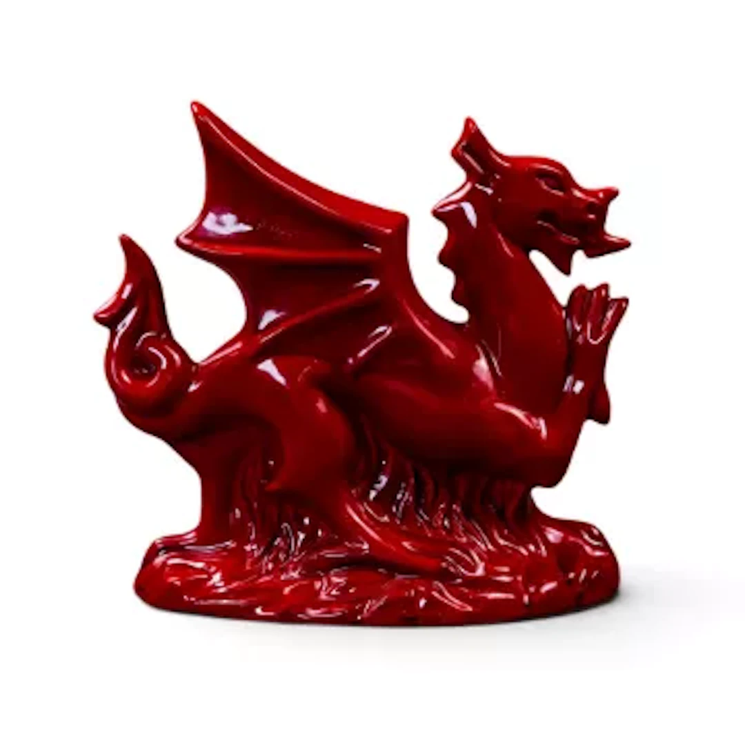 A Royal Doulton Flambe limited edition Welsh Dragon, number 885 of