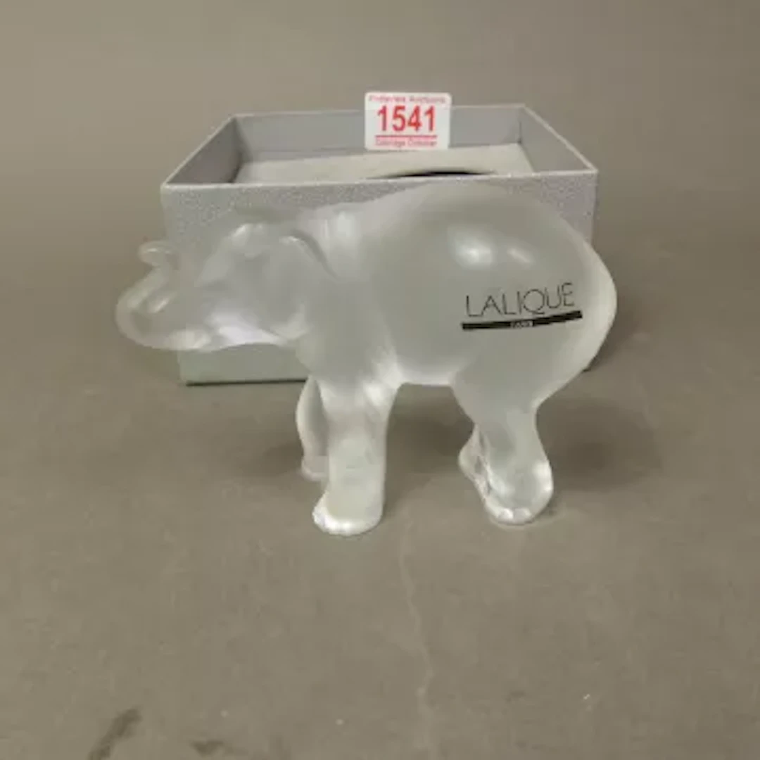 A Lalique Baby Elephant 'Timora' no 1179200, etched 'Lalique France'