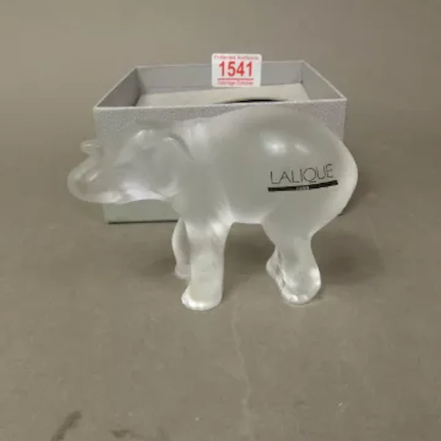 A Lalique Baby Elephant 'Timora' no 1179200, etched 'Lalique France'