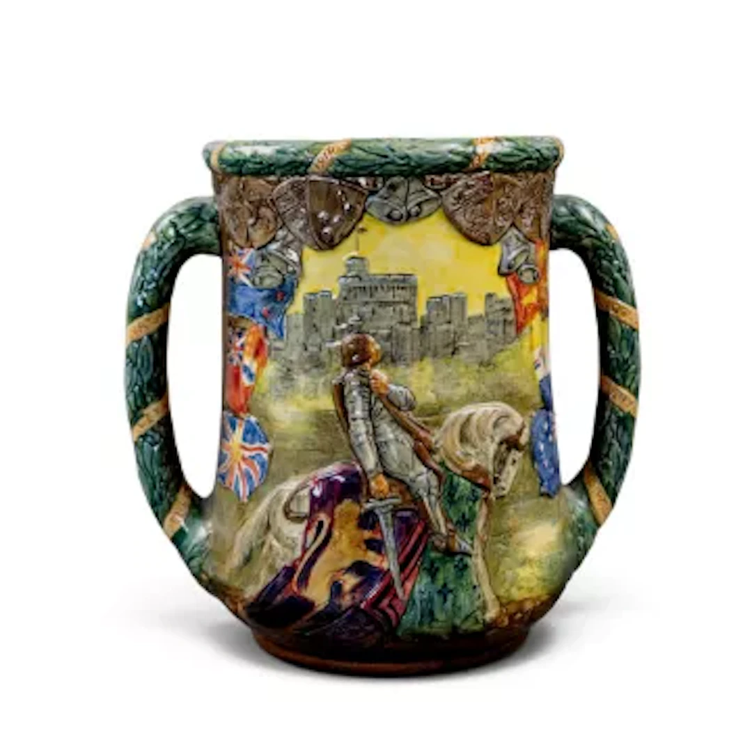 Royal Doulton twin handled loving cup King George V and Queen Mary