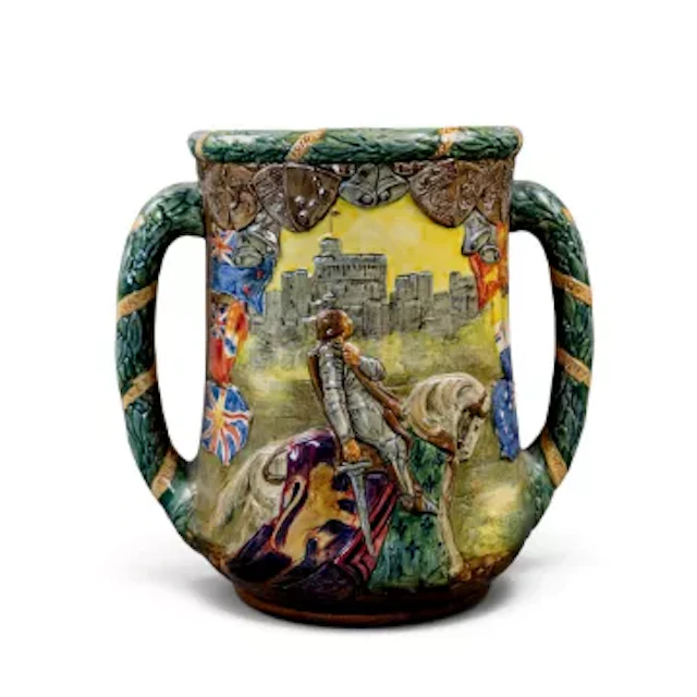Royal Doulton twin handled loving cup King George V and Queen Mary