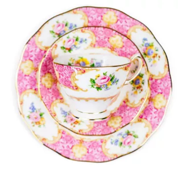 Royal Albert Lady Carlyle part tea set, comprising tea cups, saucers