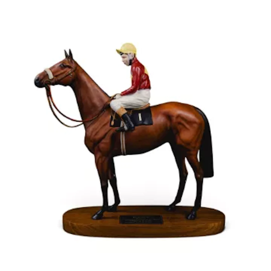 Beswick Connoisseur model Red Rum figure, with Brian Fletcher up
