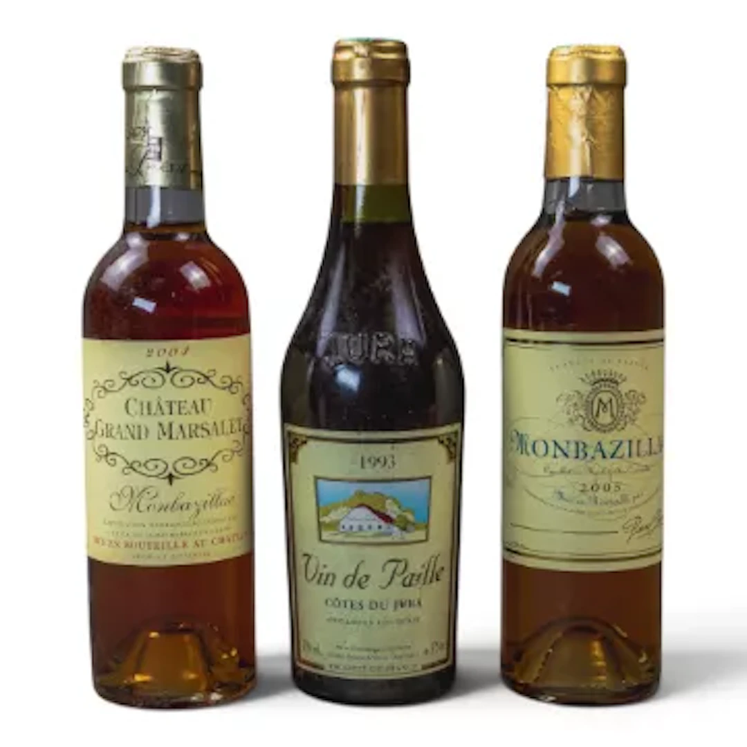 A selection of wines to include 1993 Vin de Paille Cótes du Jura