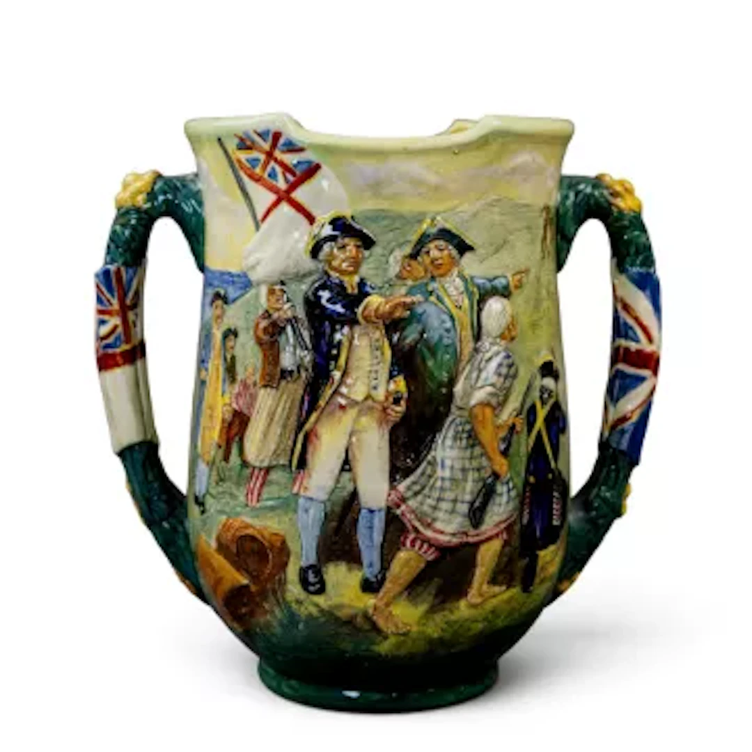 Royal Doulton twin handled rare character loving cup Captain Cook
