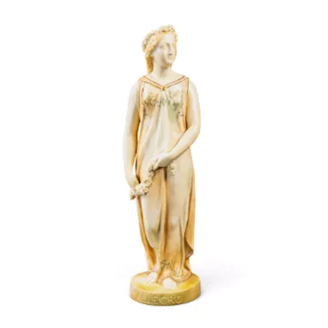A Royal Worcester figure of a female, 'L'Allegro', holding a garland