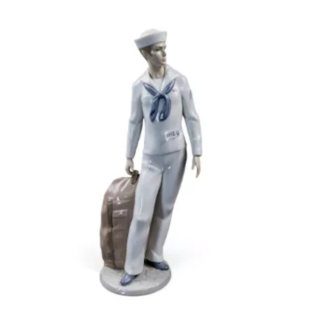 A Lladro figure 'On Shore Leave, model no.6654, designed by Begona