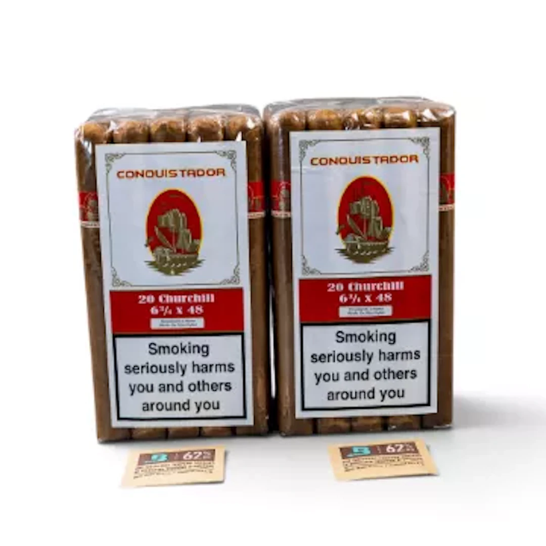 Conquistador, Churchill 6 3/4 x 48 cigars, two sealed packs of twenty