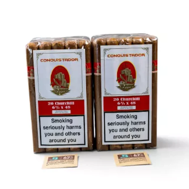 Conquistador, Churchill 6 3/4 x 48 cigars, two sealed packs of twenty