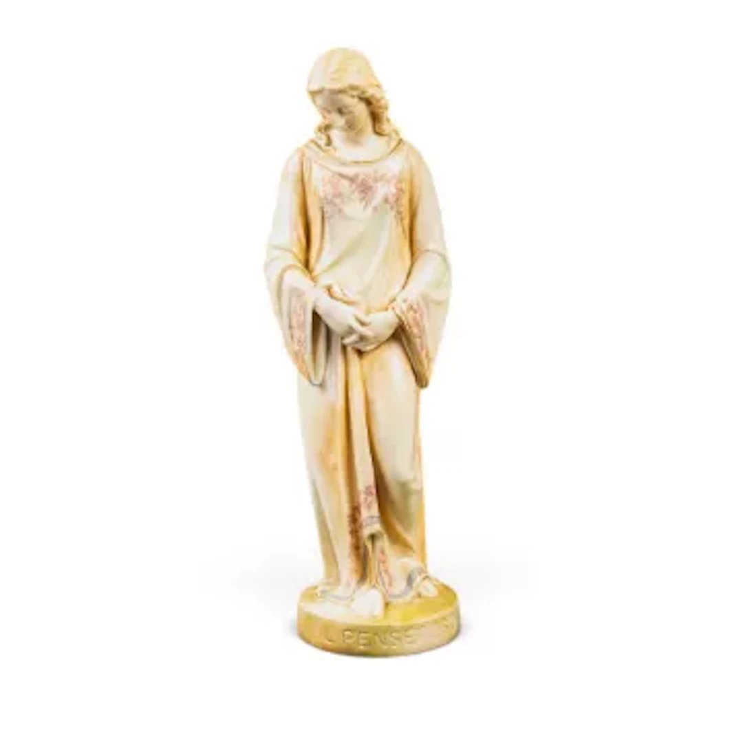 A Royal Worcester figure of a female, 'Il Penseroso', decorated in
