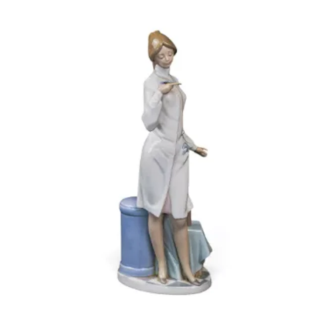 A Lladro figure 'Obstetrician' model 4763, height 36cm, good condition.