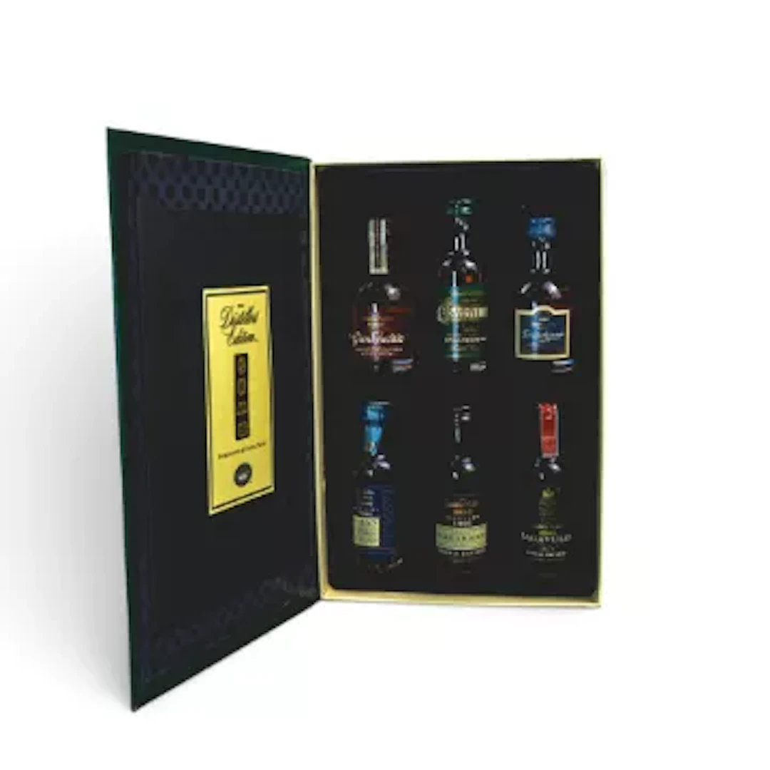 The Distillers Edition Classic miniature tasting set, a selection