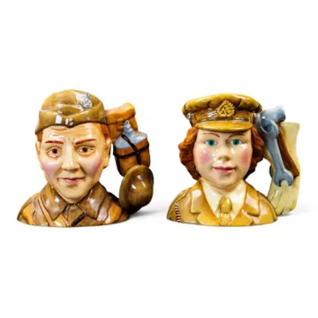 Royal Doulton limited edition character jugs to include Home Guard
