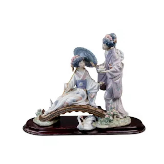 A large prestige Lladro figure 'Springtime in Japan' model number