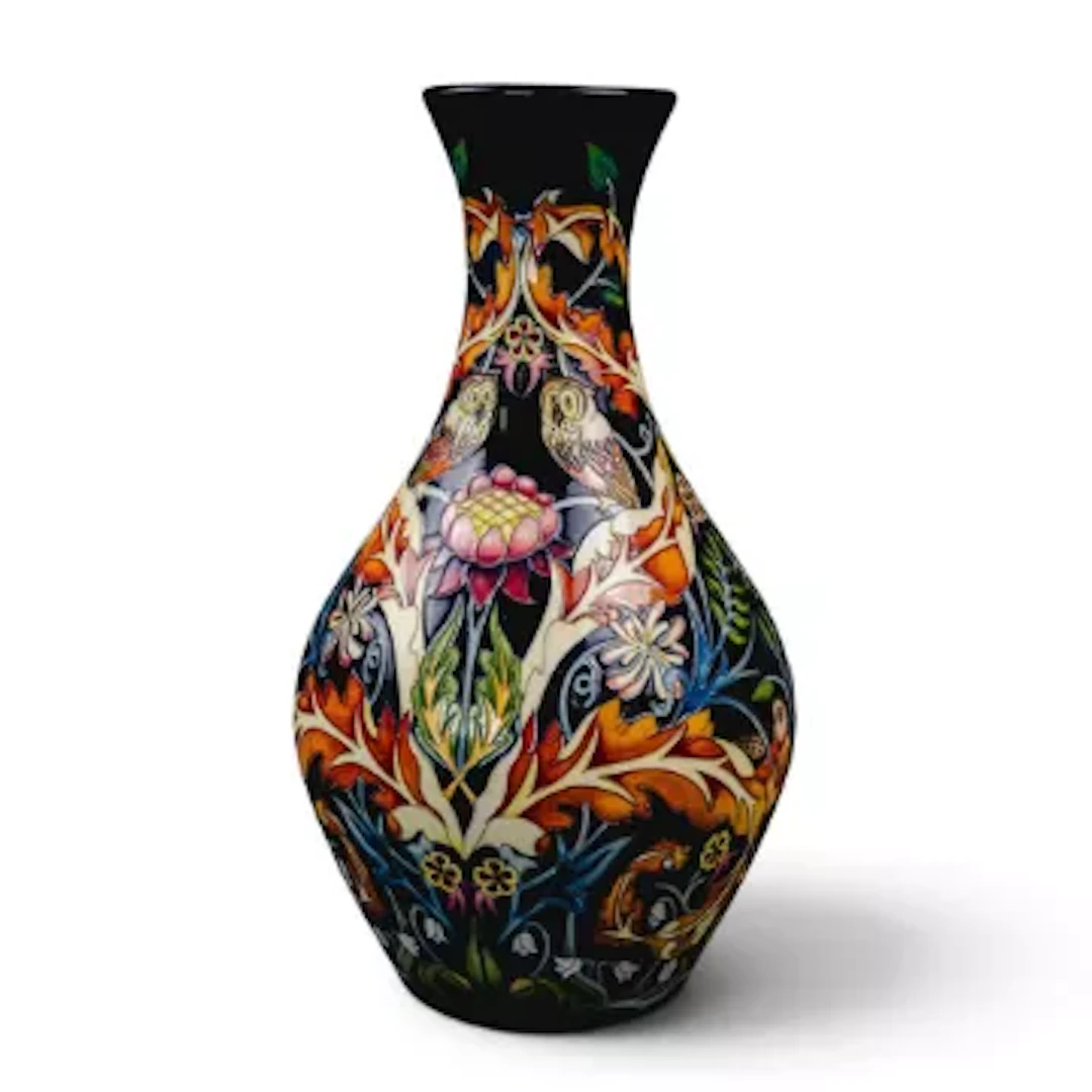 A parge Moorcroft prestige limited edition vase, 'The Owl and the