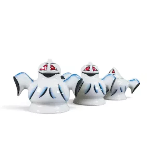 Lorna Bailey set of three Ghost cruets in an alternative colourway