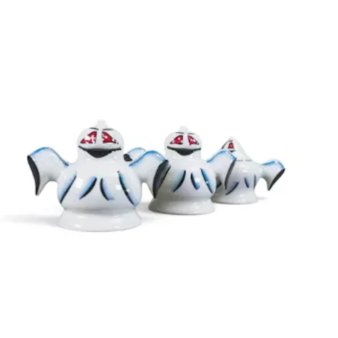 Lorna Bailey set of three Ghost cruets in an alternative colourway
