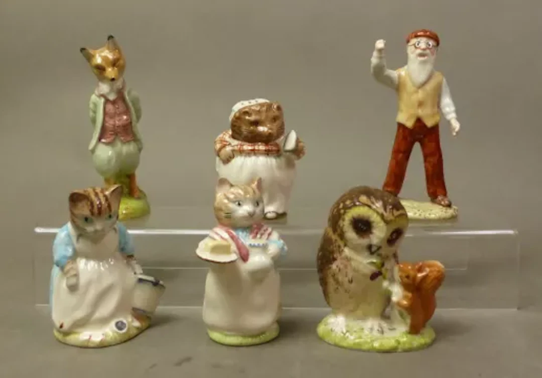 Royal Albert Beatrix Potter figures, Foxy Whiskered Gentleman, Ribby