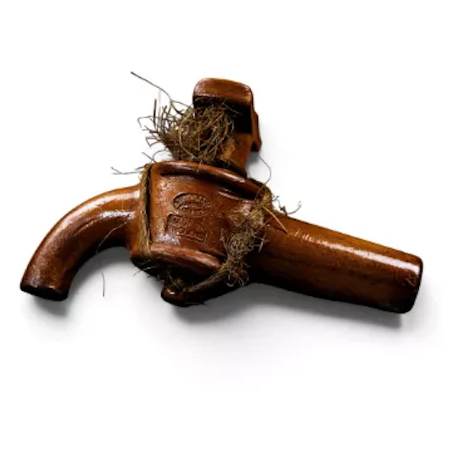 A Doulton Lambeth Stoneware tap, c1900, length 16.5cm, factory mark to side.