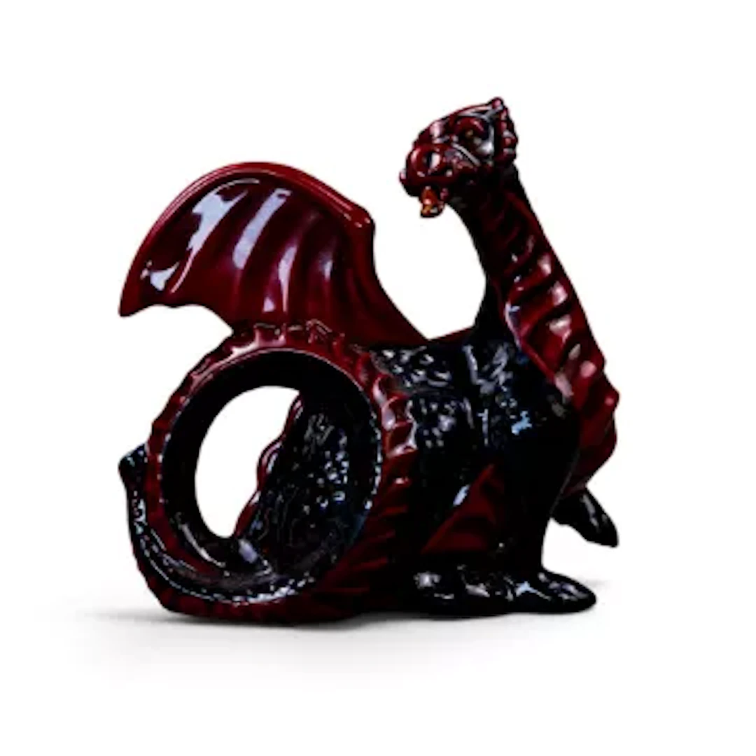 A Royal Doulton Flambe dragon, HN 3552, made exclusively for the Royal