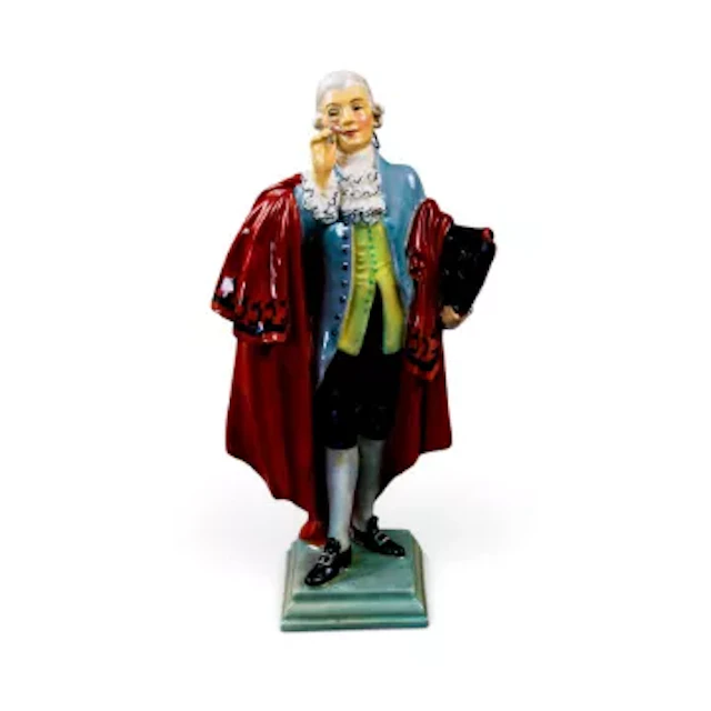 Royal Doulton rare early prototype colourway figure of Regency Beau