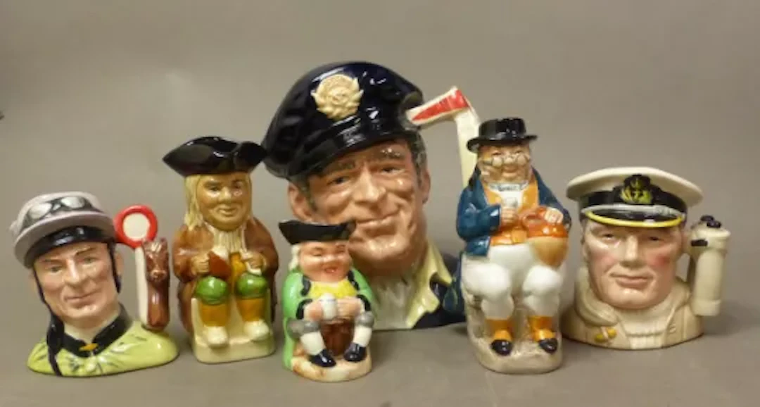 Royal Doulton character jugs, large Yachtsman D6820, small The Jockey