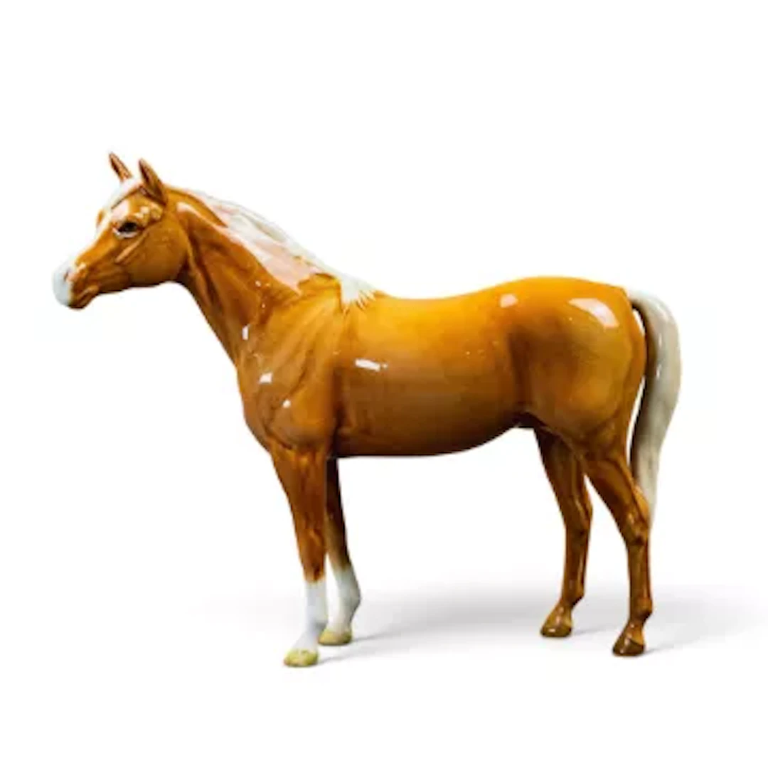 Beswick Arab Bahram horse, model 1771, in early light palomino colourway.