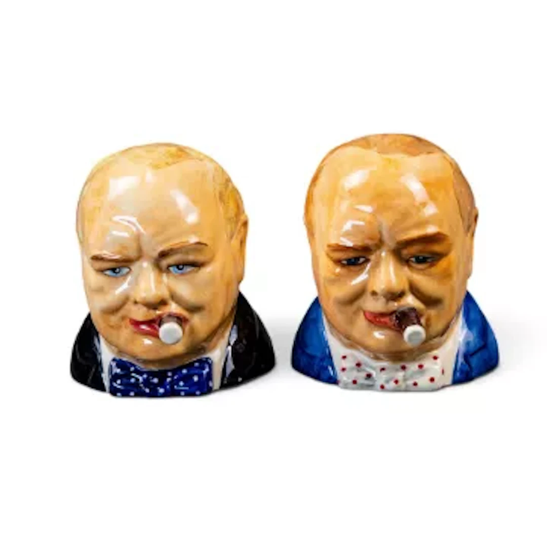 Two Kevin Francis character jugs of Winston Churchill to include a