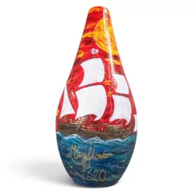 Anita Harris extra-large 'Mayflower, 1620' vase, commemorating the