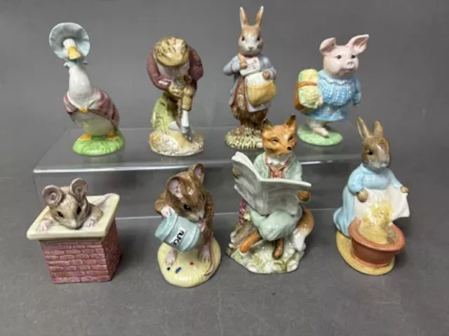 Royal Albert Beatrix Potter figures, Jemima Puddleduck, Mr Jeremy