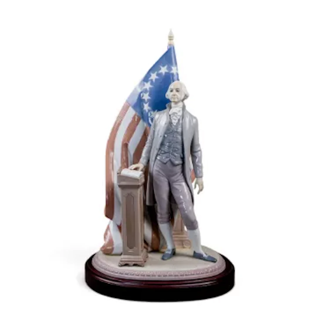 A large prestige limited edition Lladro figure of George Washington