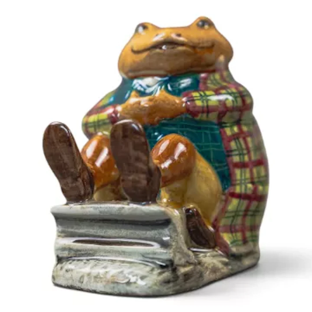 Beswick prototype Beatrix Potter figure Mr Jackson, painted in a different
