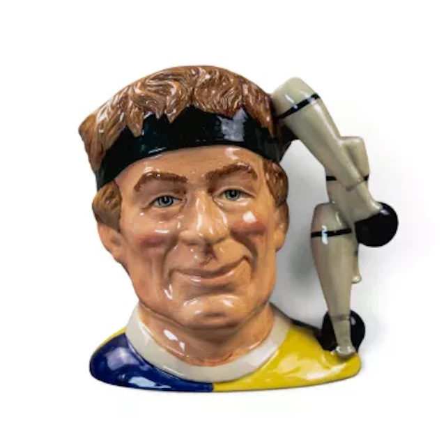 Royal Doulton prototype large character jug The Juggler D6835, painted