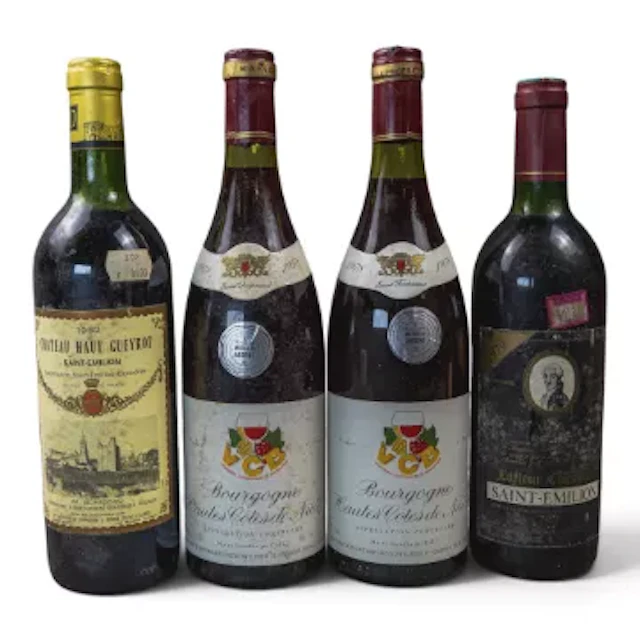 A selection of wine to include 1978 Saint-Ferdinand Bourgogne Hautes-Cótes