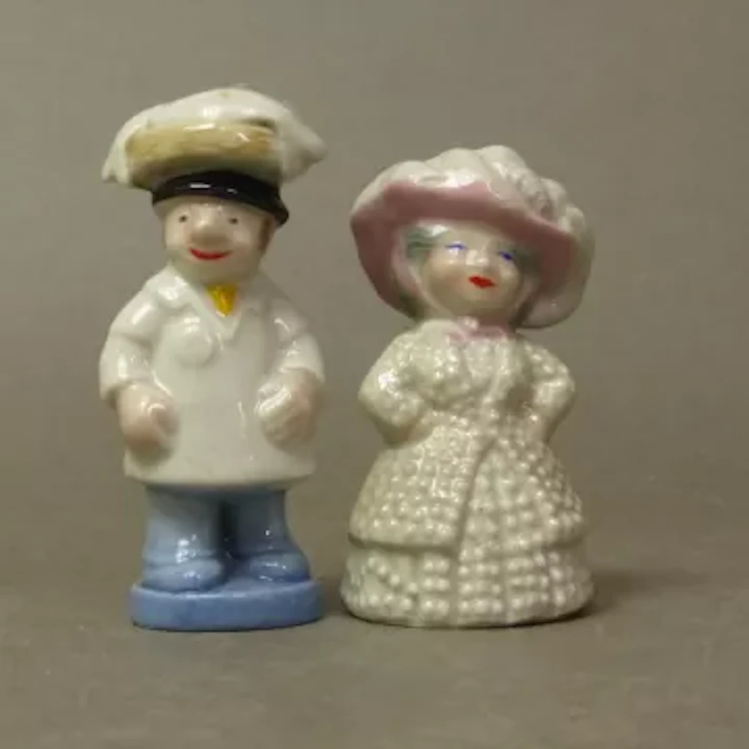 Wade figures from the British Characters Series, Pearly King and Pearly