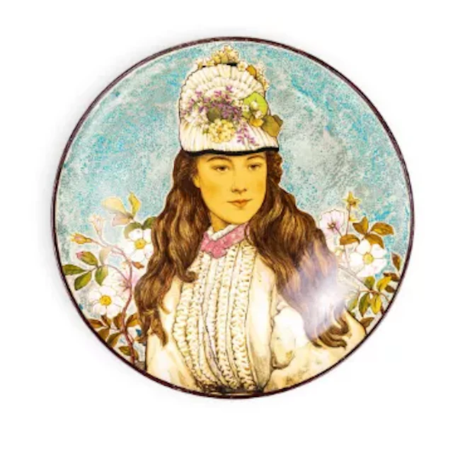 Rebecca Coleman (attributed) for Mintons Art Pottery, a large Kensington