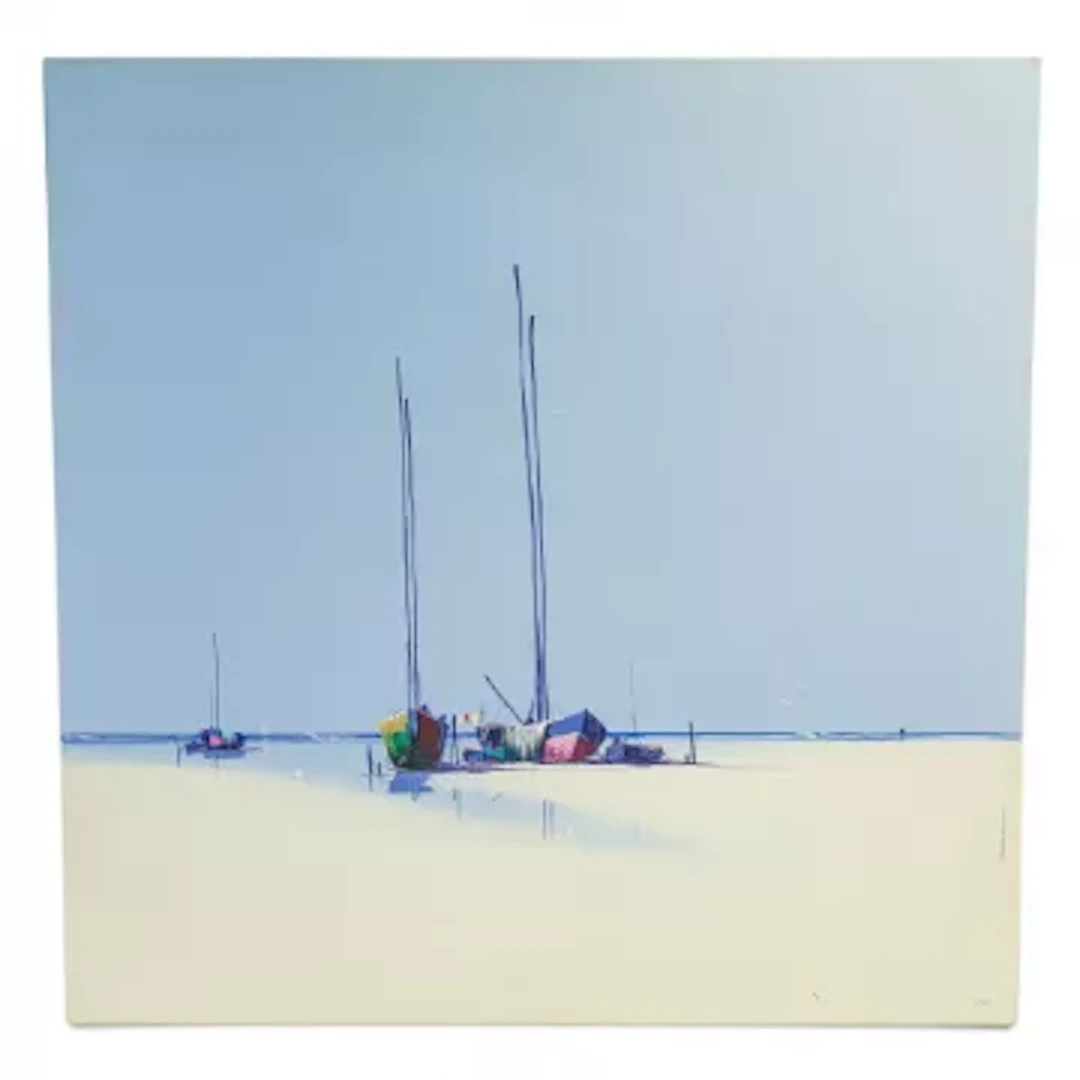 Henderson Cisz (b.1960) oil on canvass depicting a calming beach scene
