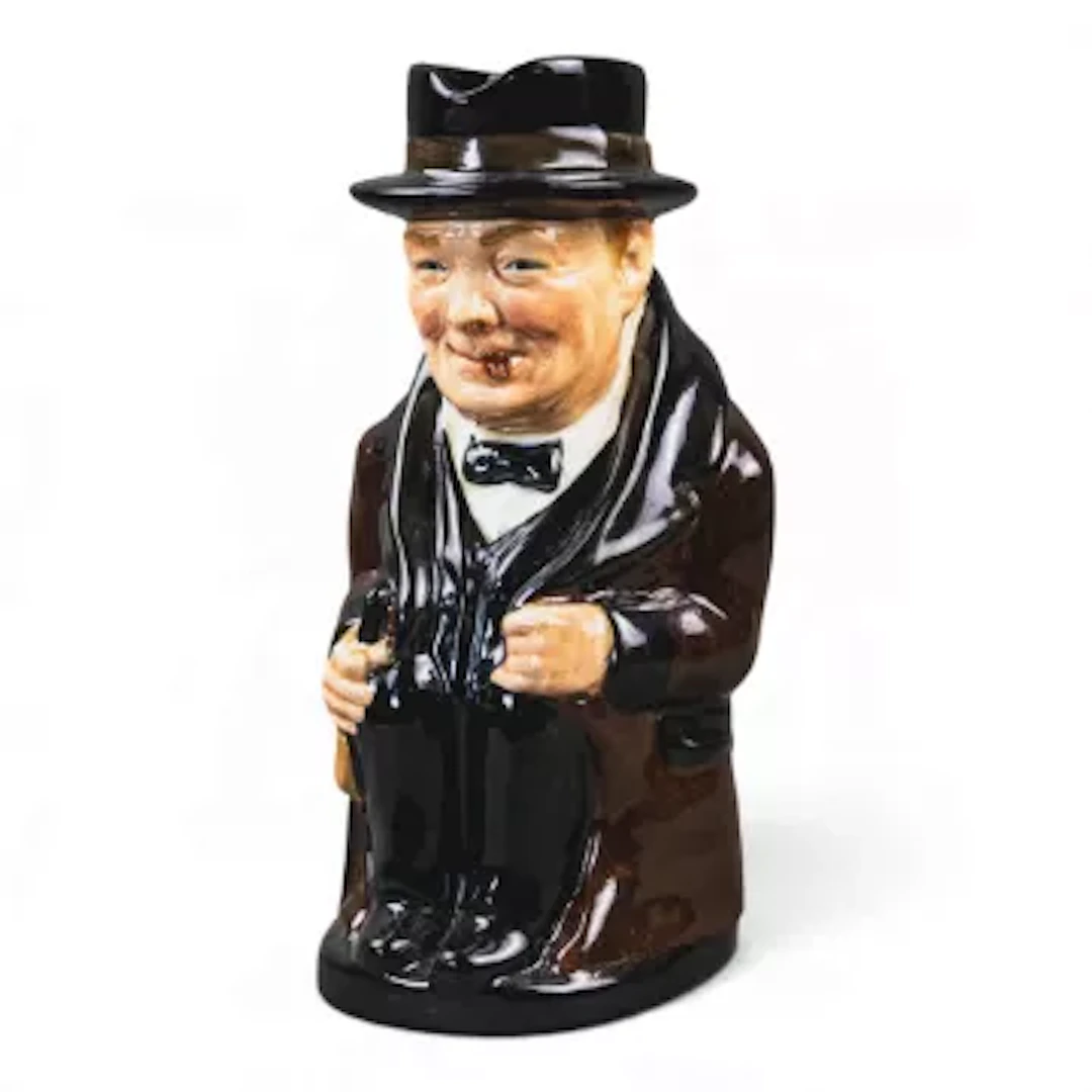 Royal Doulton large prototype Toby jug Winston Churchill, painted