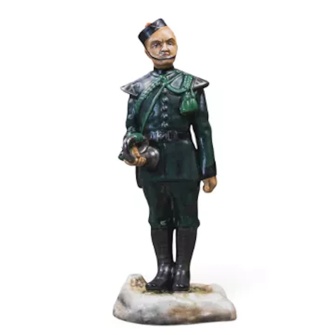 Michael Sutty prestige porcelain military figure, 6th Gurkha Rifles, h.26cm