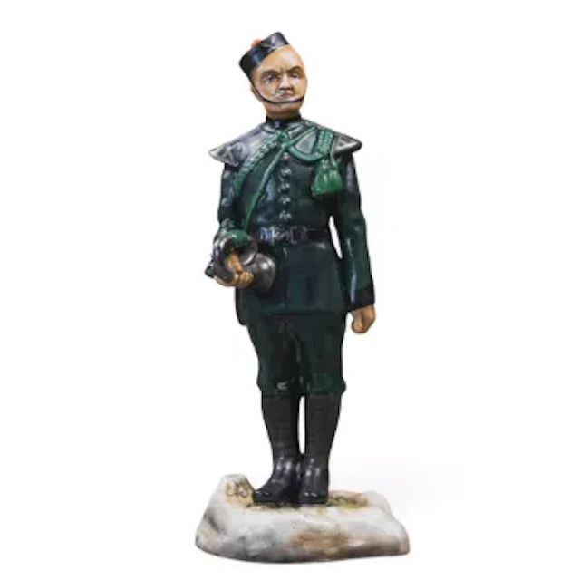 Michael Sutty prestige porcelain military figure, 6th Gurkha Rifles, h.26cm