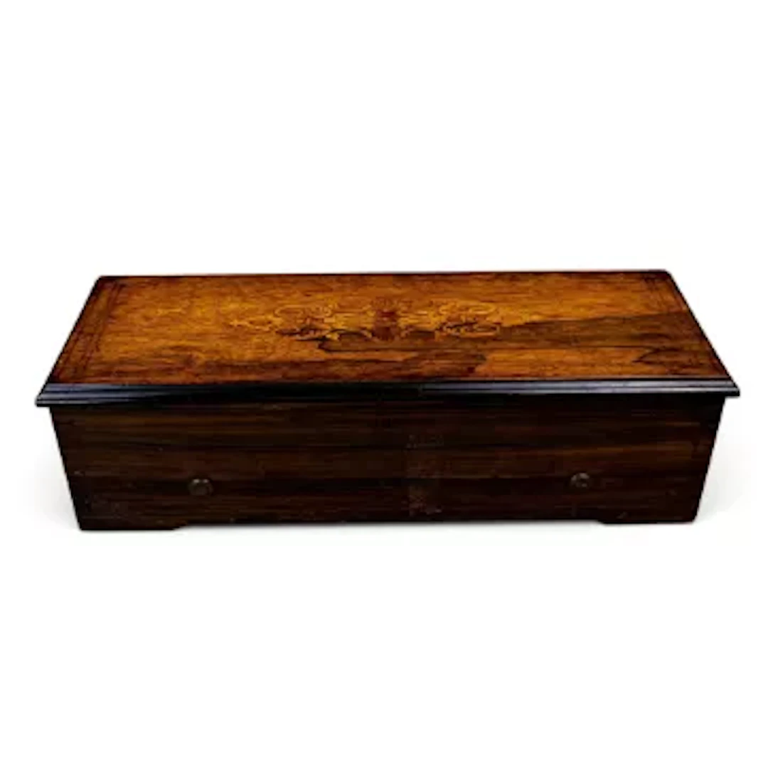 A 19th century Swiss music box, by Mermod Freres of Sainte Croix