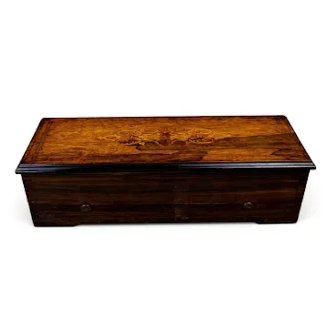 A 19th century Swiss music box, by Mermod Freres of Sainte Croix