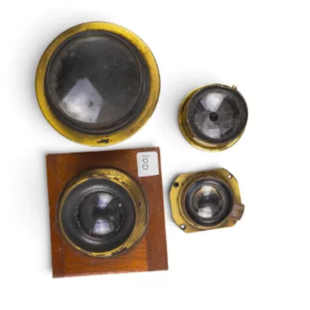 J. Lizars Challenge Stereo folding camera with brass Cooke, Taylor
