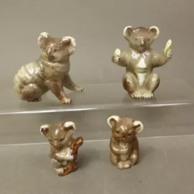 Beswick family of koalas comprising of koala 1038, koala on branch