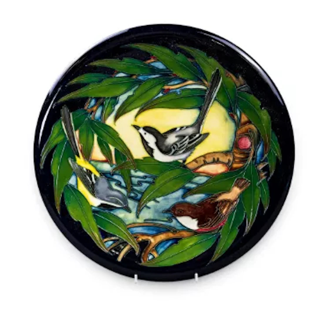 A large Moorcroft charger in the Ingleswood design, by Philip Gibson