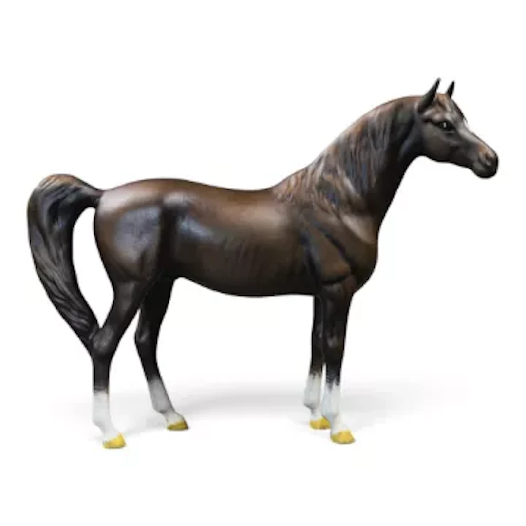 Rare Beswick Arab Xayal in brown satin. Model 1265. h.15cm