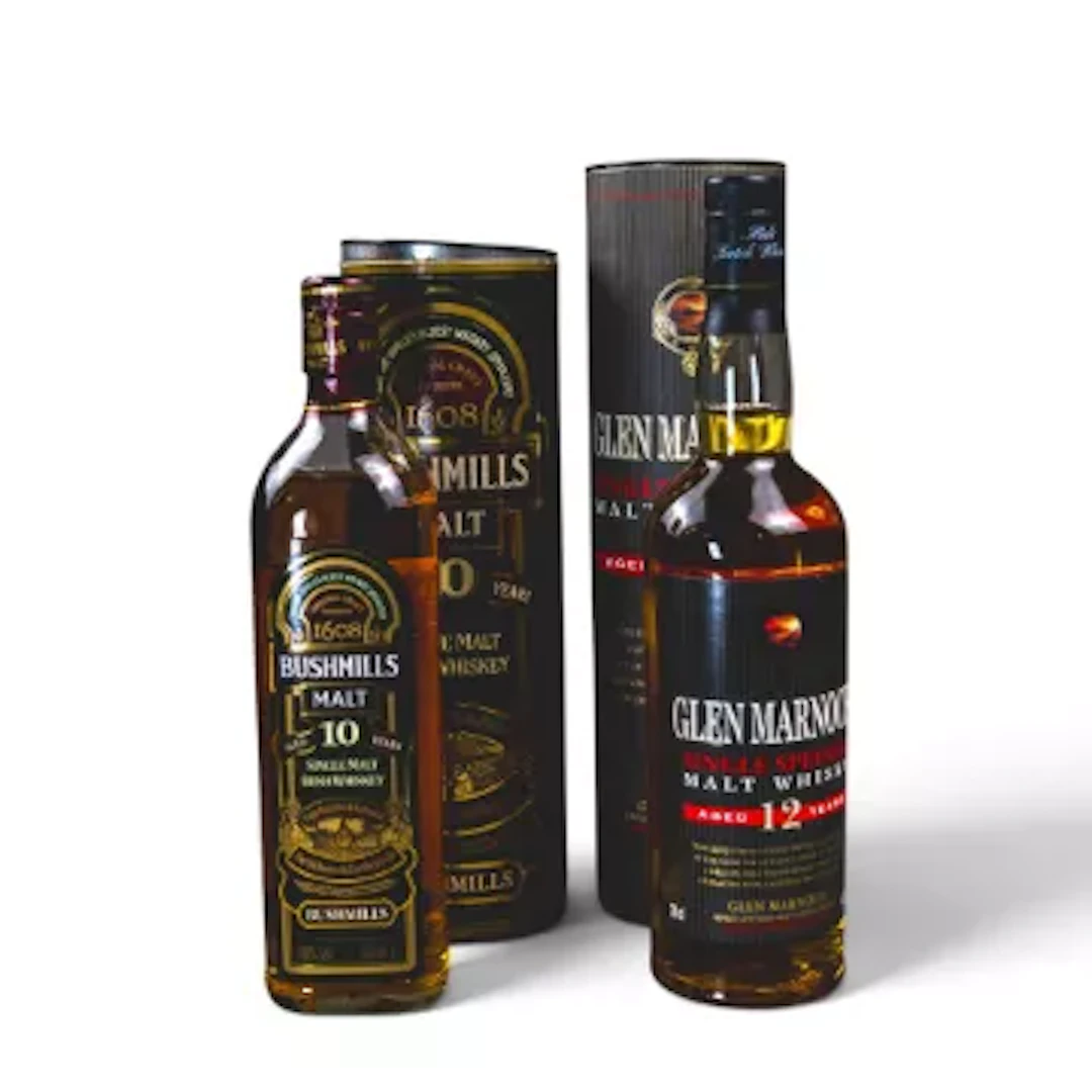 Bushmills single Malt Irish whisky (700ml 40% Vol), together with